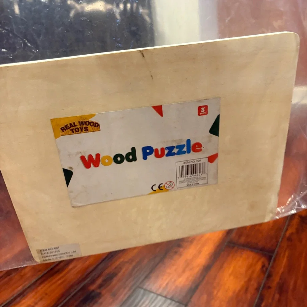 Real Wood Toys Alphabet Snail‎ Puzzle Educational Learning Alphabet ABC
